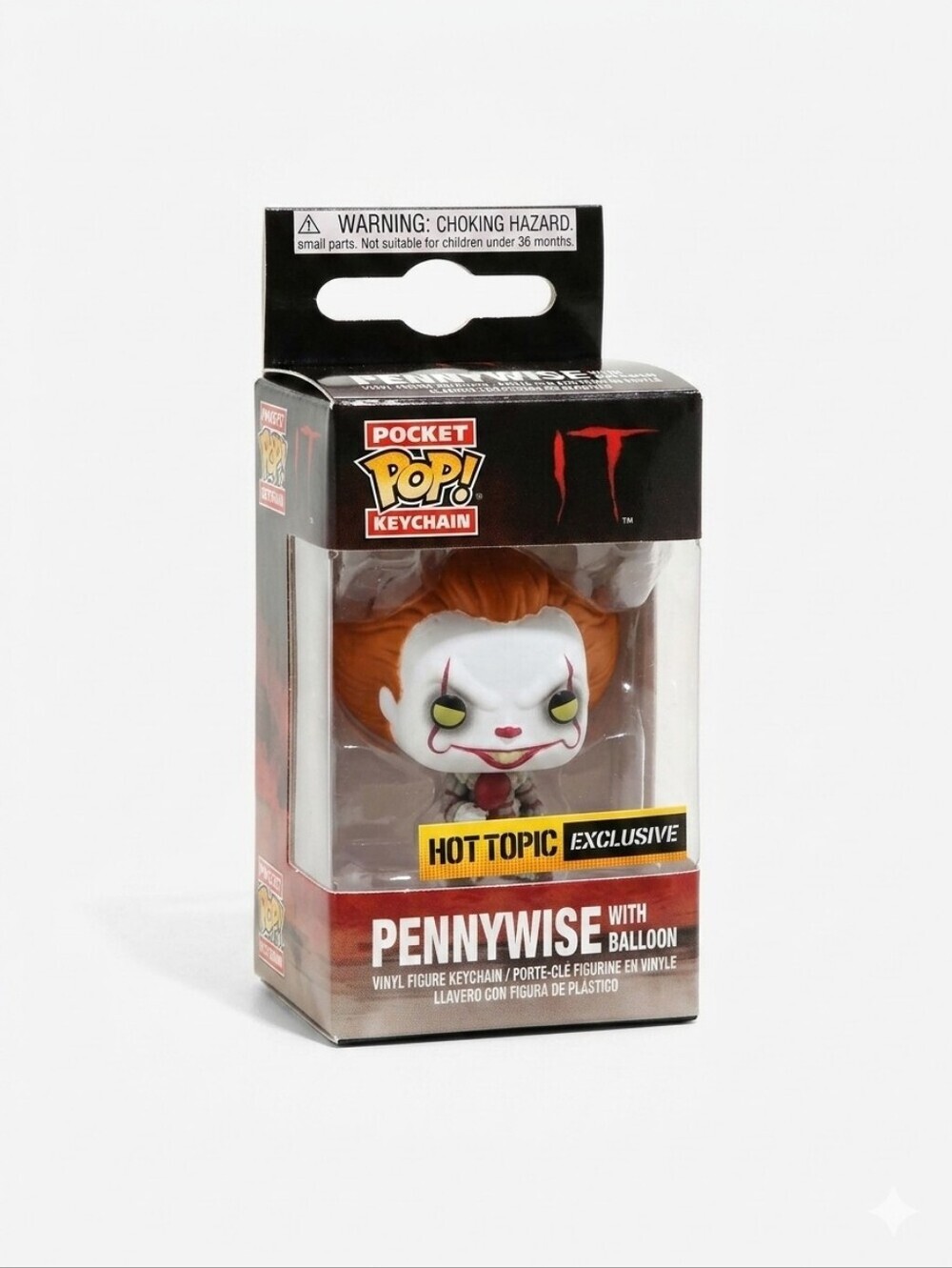 New Funko IT Pocket POP! Pennywise Keychain Hot Topic Exclusive